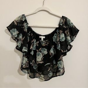 Leith Chiffon Floral Top
